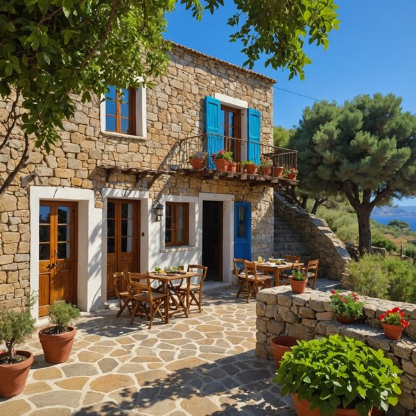 Quels sont les critères pour choisir une maison de vacances en Crète avec des cours de cuisine et des visites de fermes locales?